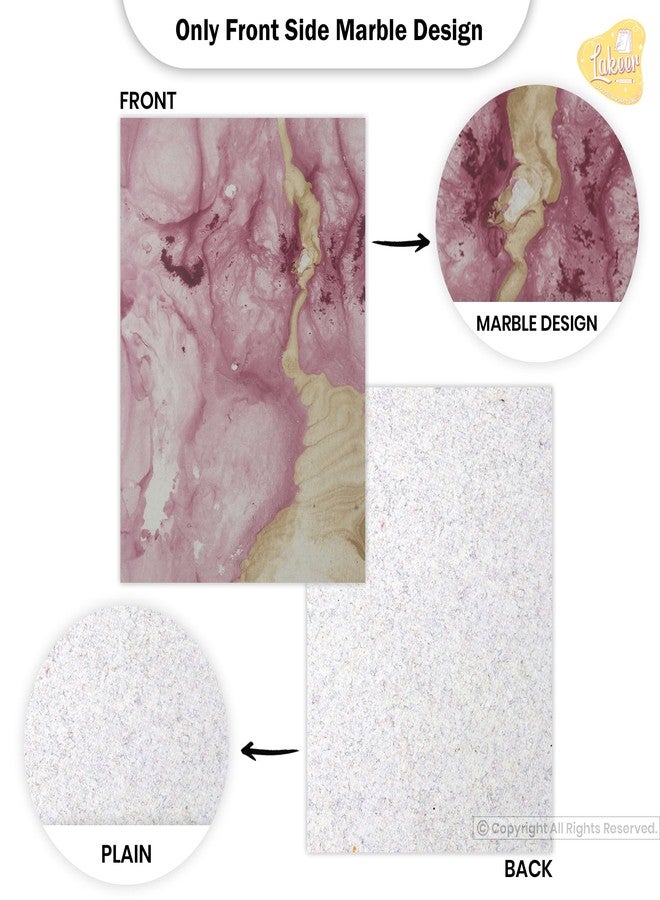Lakeer A4 Handmade Paper-Marble Design, 5 Colours X 2 Sheets Each, Pack of 10 Sheets, For Art & Craft, Decoration, Greeting Card, Envelop Making, Etc - Image 5